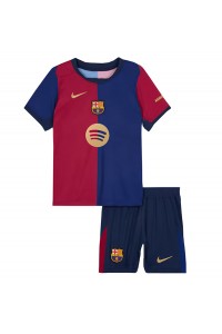 Barcelona Babytruitje Thuis tenue Kind 2024-25 Korte Mouw (+ Korte broeken)